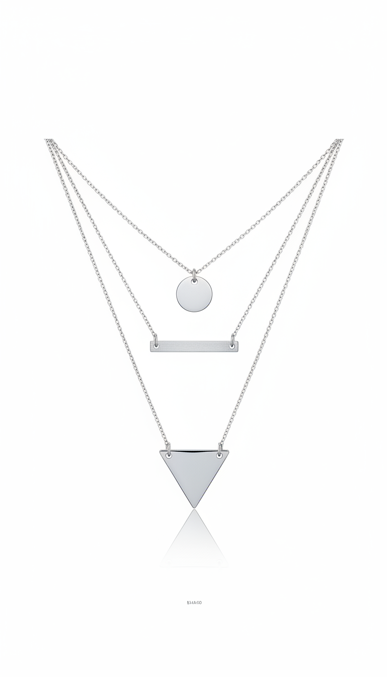 Minimalist Layered Pendant Necklace