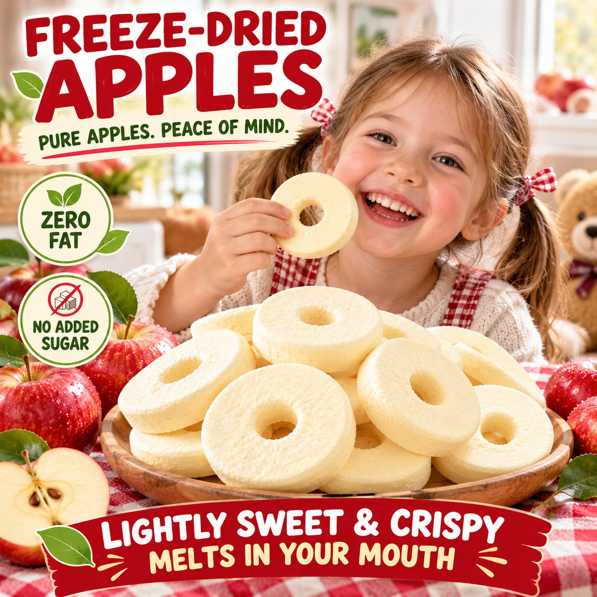 🍎 Premium Dried Apple 🪴A Sweet, Natural Way To Maintain Healthy Blood Sugar & Support Metabolic Wellness-LYJ