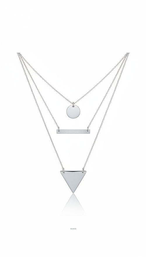 Minimalist Layered Pendant Necklace