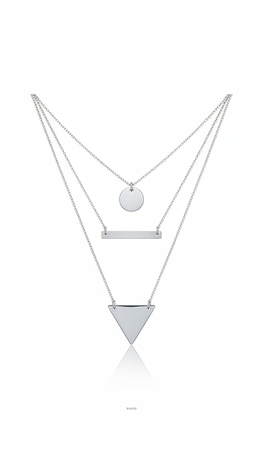 Minimalist Layered Pendant Necklace