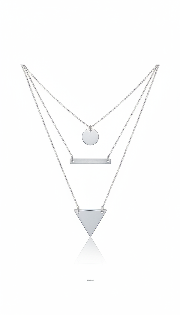 Minimalist Layered Pendant Necklace