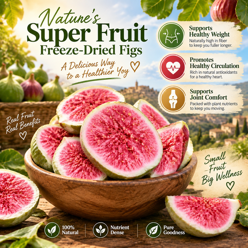 🍎 Premium California Freeze-Dried Figs — A Delicious Balance of Taste & Wellness-H1