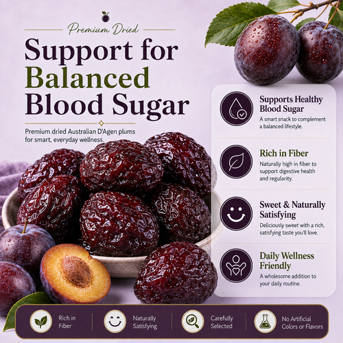 🥝D’Agen Dried Plums – Naturally Sweet Support for Healthy Weight, Balanced Blood Sugar & Circulation-H1