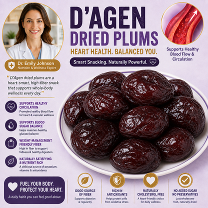 🥝D’Agen Dried Plums – Naturally Sweet Support for Healthy Weight, Balanced Blood Sugar & Circulation-H1