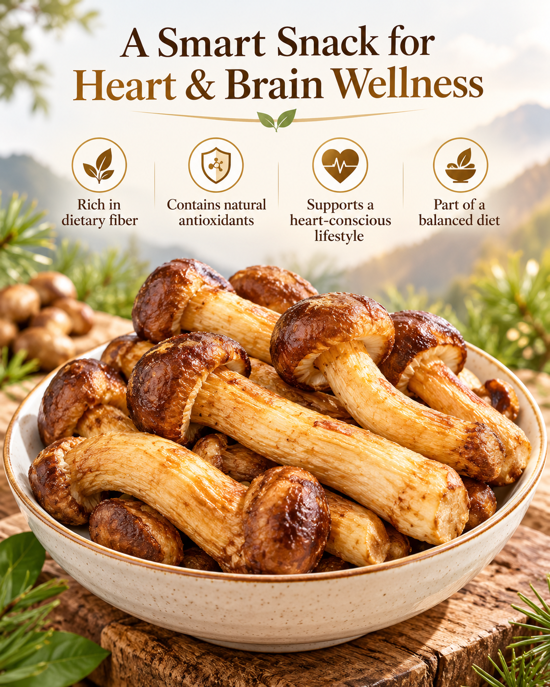 🍄 Tamba Reserve™ Whole Crispy Matsutake Mushrooms