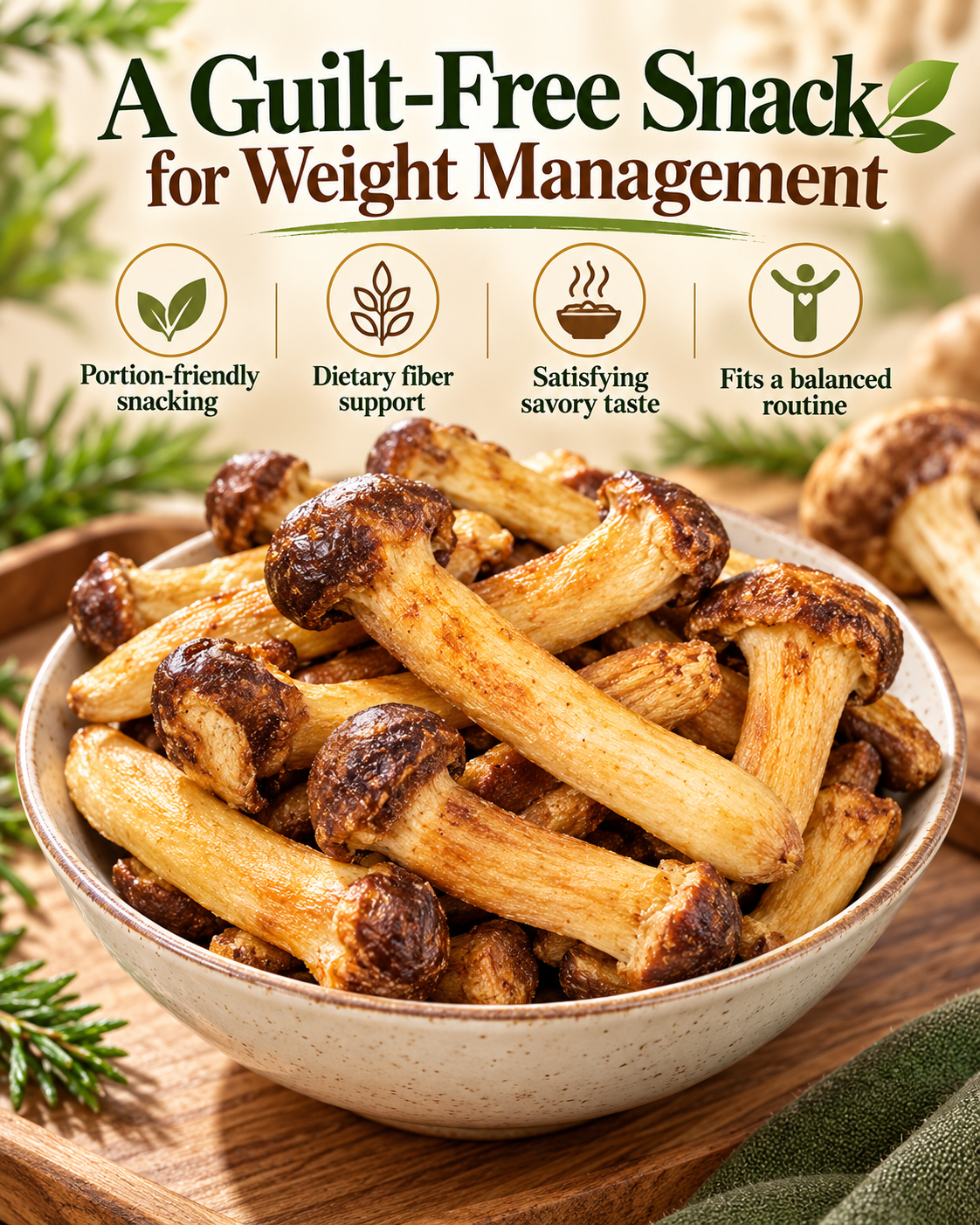 🍄 Tamba Reserve™ Whole Crispy Matsutake Mushrooms