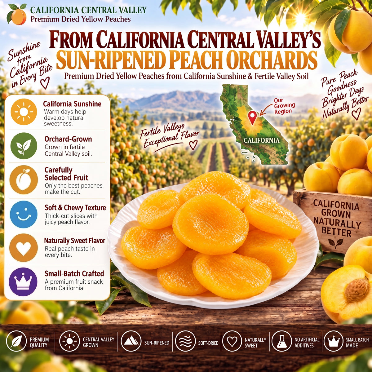 🍑🍑Zero guilt, pure deliciousness!💛Satisfy your sweet cravings with our chewy, fiber-packed Dried Peaches-LYJ