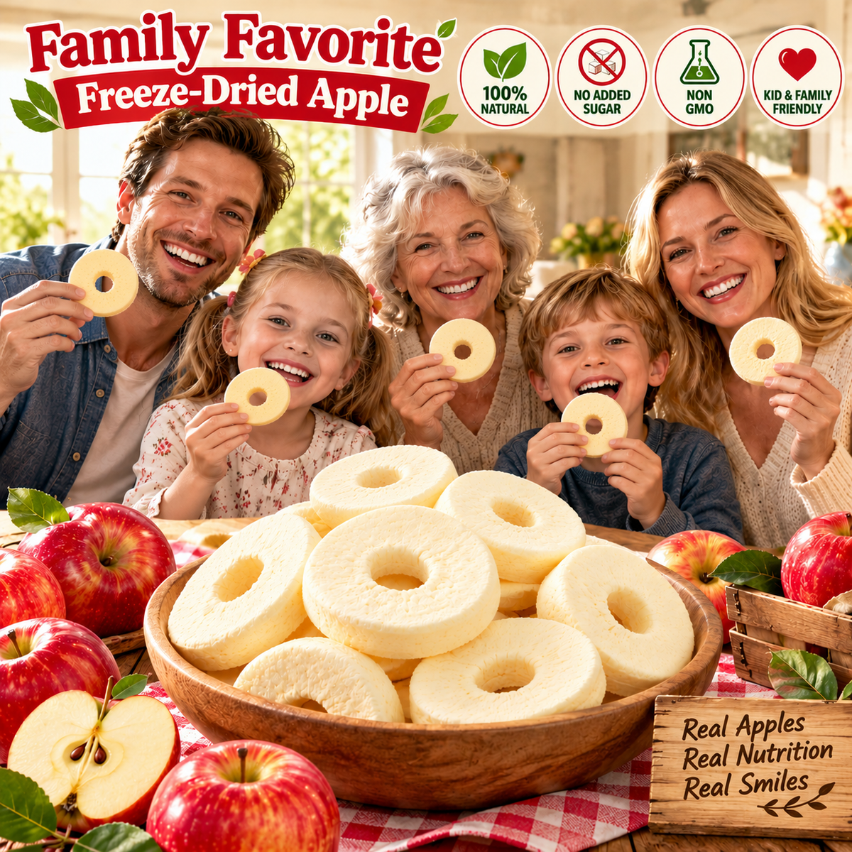 🍎 Premium Dried Apple 🪴A Sweet, Natural Way To Maintain Healthy Blood Sugar & Support Metabolic Wellness-LYJ