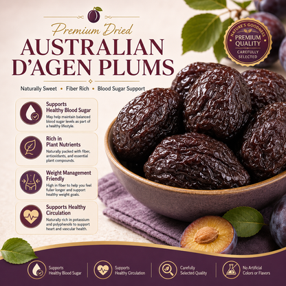 ✨D’Agen Dried Plums – Naturally Sweet Support for Healthy Weight, Balanced Blood Sugar & Circulation-H1