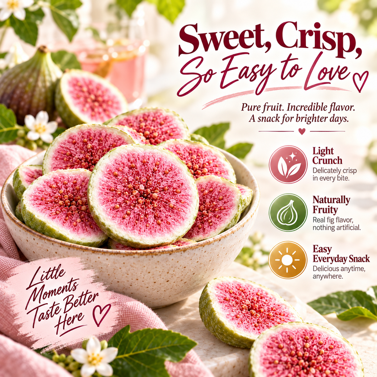 🍎 Premium California Freeze-Dried Figs — A Delicious Balance of Taste & Wellness-H1